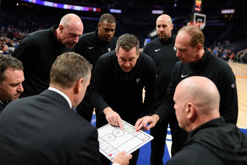 NBA Coaches Discussing Strategy